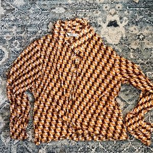 Funky Mesh Buttondown